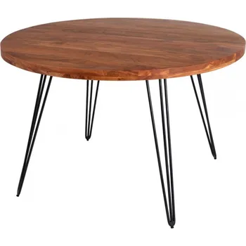 Jídelní stůl Kulatý jídelní stůl Scorpion 120 cm přírodní akácie