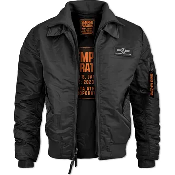 Pánská softshellová bunda Bunda Semper Paratus 10003 black Barva: Černá, Velikost: 4XL