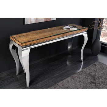 Stolová deska Konzolová stolní deska BARRACUDA 140x45cm teakové dřevo