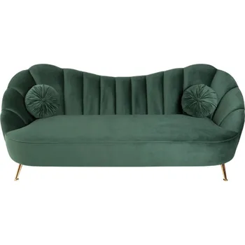 Pohovka Retro pohovka Arielle 220 cm tmavě zelená samet