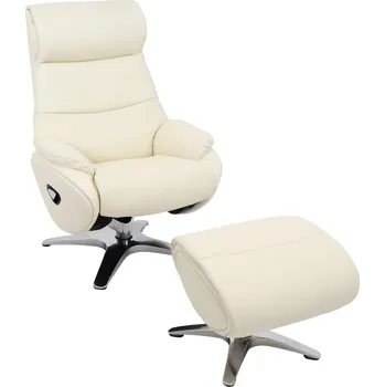 Masáž Otočné křeslo s podnožkou HWC-K98