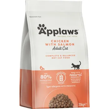 Krmivo pro kočku Applaws granule Cat Adult Kuře s lososem 7,5kg - poškozené balení