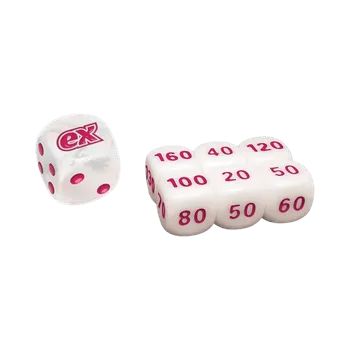 Příslušenství ke karetním hrám White Flare Dice Set kostky