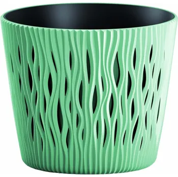 PROSPERPLAST | Květináč SANDY ROUND, vklad - šalvěj 15,8 cm 01899