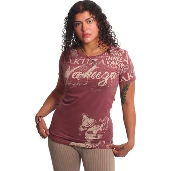 Yakuza Ink. - dámské triko Catz Urban Crew Neck 26107 nocturne Barva: Červená, Vel: S