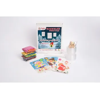 kreativní sada Radost v písku Závěsný adventní kalendář 3 - 24-dílná sada