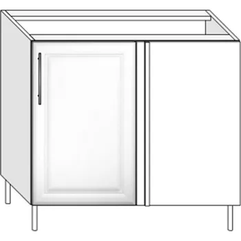 Kuchyňská skříňka Spodní rohová skříňka SR90/P BRAVO 8 Dekor: Dub natur (dub sonoma)