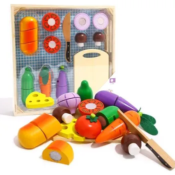 Hra na obchod Tooky Toy Krájení Zelenina v bedýnce