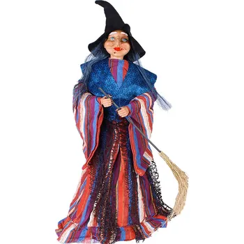 Karnevalový doplněk Striga s koštětem 80cm (Halloweenská výzdoba)