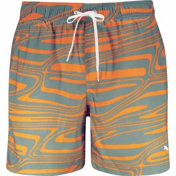 Pánské plavky Pánské koupací šortky Puma SWIM FORMSTRIP MID oranžové 947056-02 - M | UK 5 | US 6