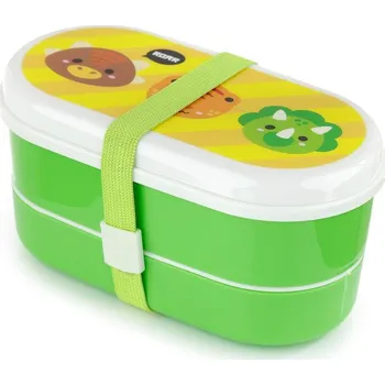 Svačinový box Box se dvěma patry Bento box - Cutiemals Dino