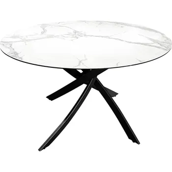 Jídelní stůl Kulatý jídelní stůl ALPINE WHITE 120 CM keramika