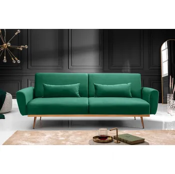 Pohovka Retro rozkládací pohovka Bellezza 210 cm antik zelená