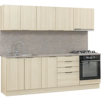 Kuchyňská linka Kuchyňská linka LINEA Dekor: Modřín latte