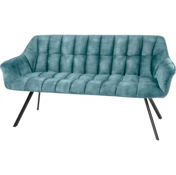 Stolová lavice Papillon 165cm petrolejová samet