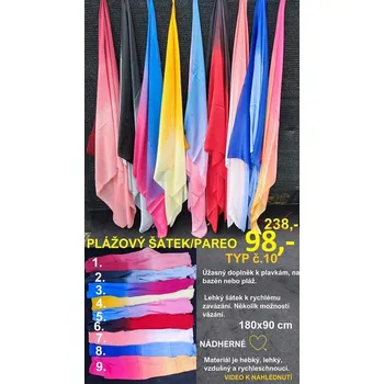PAREO - PLÁŽOVÝ ŠÁTEK typ č.10 AKCE !!! - 7