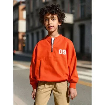 Chlapecká mikina Sinsay - Mikina s kulatým výstřihem - červená - 975FS-33X - 975FS-33X-104