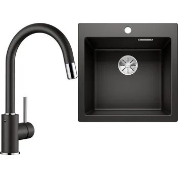 Granitový dřez Set RS Blanco Pleon 5 + Blanco Mida-S (bílá + bílá)