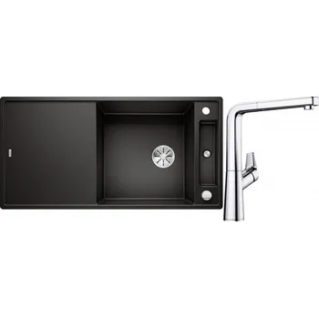 Granitový dřez Set RS Blanco Axia III XL 6 S + Blanco Avona-S (bílá + chrom)