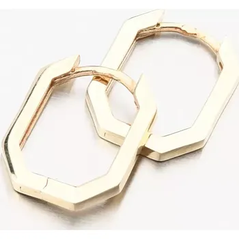 Náušnice Dámské náušnice žluté zlato 585 hranaté PKL22-051