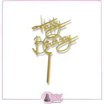 Happy Birthday 13 - dortový zápich - Modrá