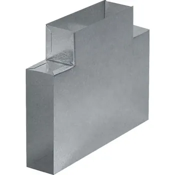 Komín T kus 90°na kanál 150x50 mm
