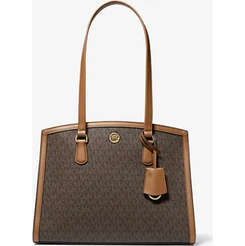 Kabelka Michael Kors md Chantal tote logo brown