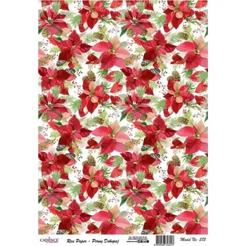 Umělecký papír Rýžový papír, A3 - Vánoční hvězdy