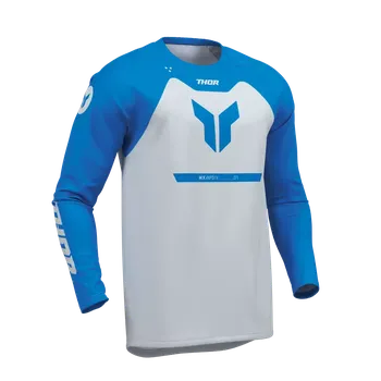 Moto dres Motokrosový - enduro - MTB dres THOR RIDEMODE MENACE barva modrá/šedá