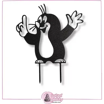 Krteček - plastový zápich - Bílá