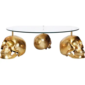 Konferenční stolek Konferenční stolek SKULL 90 CM zlatý