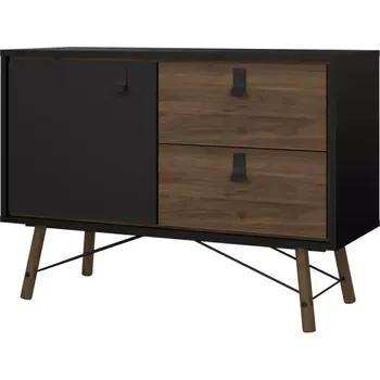 Komoda Komoda Rain 010 černá MAT/ořech - SLEVA 3% s kodem radost25