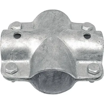 Stájová křížová spona dvojdílná se 4 šrouby průměr A 34 mm B 34 mm
