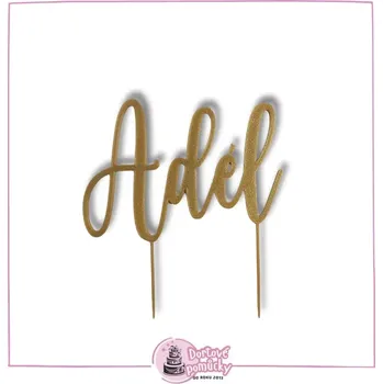 Plastový zápich se jménem – PÍSMO č. 1 | Originál na míru - Měděná