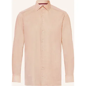 Pánská košile Olymp Pánská Košile Luxor Modern Fit, světle hnědá / bílá, 45