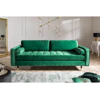 Pohovka Luxusní pohovka Cozy 220cm zelená samet