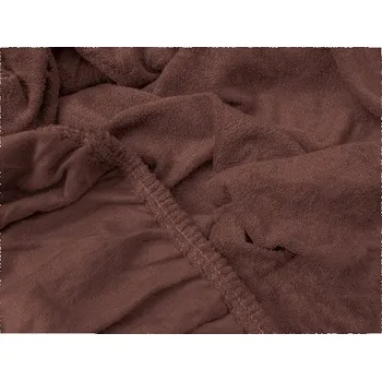 Prostěradlo TEXTILOMANIE Froté prostěradlo Exclusive tmavě hnědé 90 × 200 cm