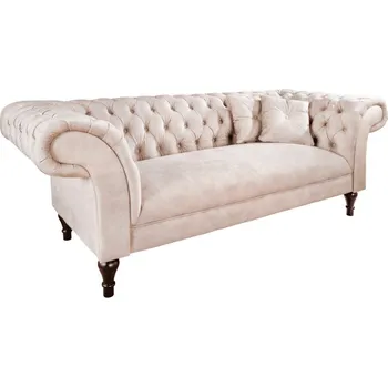 Pohovka Pohovka PARIS 225 cm šampaňská samet