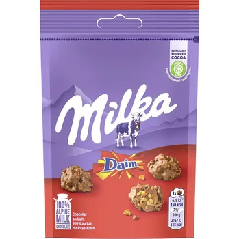 Čokoládová tyčinka Milka Daim Snax 145g