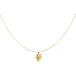 Náhrdelník HEART Birthstone - Únor Gold