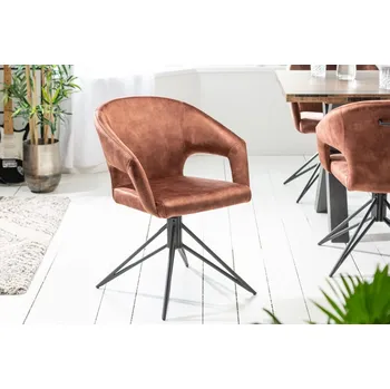 Jídelní židle Designová jídelní židle, hnědá Eternity