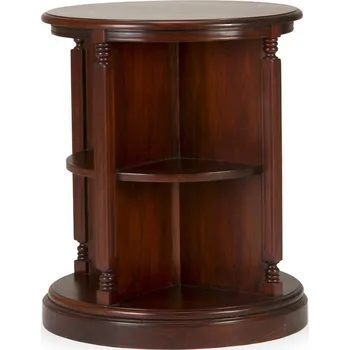 Knihovna Malá otočná knihovna Windsor hnědá masiv mahagon