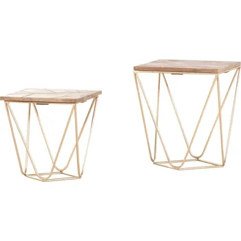 Konferenční stolek Odkládací stolky 2ks z mangového dřeva Sunshine