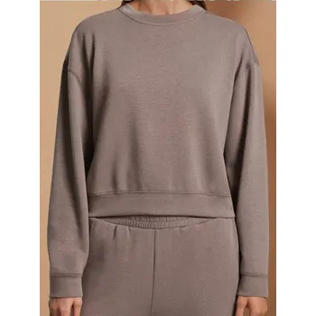 Dámská mikina Sinsay - Mikina basic - hnědá - 054FJ-84X - 054FJ-84X-L