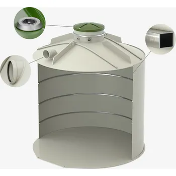 akumulační nádrž SINEKO Plastová nádrž na vodu BARREL 9 m³ samonosná nové generace