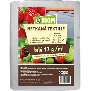 Mulčovací textilie Biom | Netkaná textílie bílá 3,2 x 5 m, 17 g/m2 967