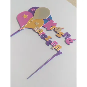 Krásné narozeniny barevná plastová dekorace