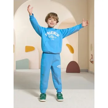 Chlapecké kalhoty Sinsay - Tepláky s nápisem - modrá - 444DN-55X - 444DN-55X-134