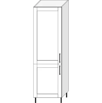 Kuchyňská skříňka Potravinová skříňka P60/L PASTEL Dekor: Bílá