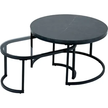 Konferenční stolek 2SET konferenční stolek ELEGANCE 70 CM mramorový vzhled